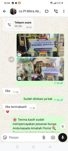 Testimonial Papan Bunga panyirapan