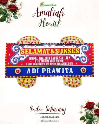 Karangan Bunga Ucapan Selamat panyirapan